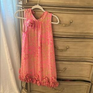 Lilly Pulitzer Pink and Green Floral Dress